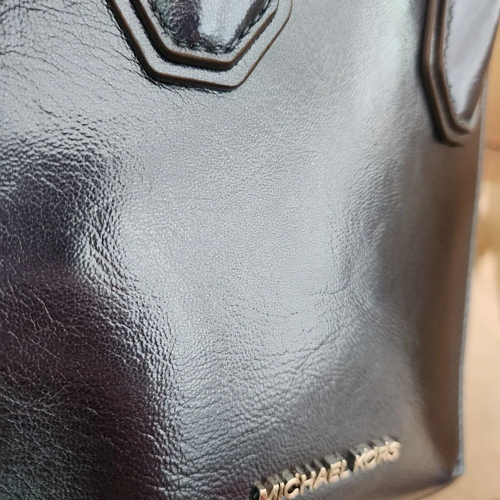 Mercer Extra-Small Patent Crossbody Bag Metallic Teal Blue - Picture 16 of 16